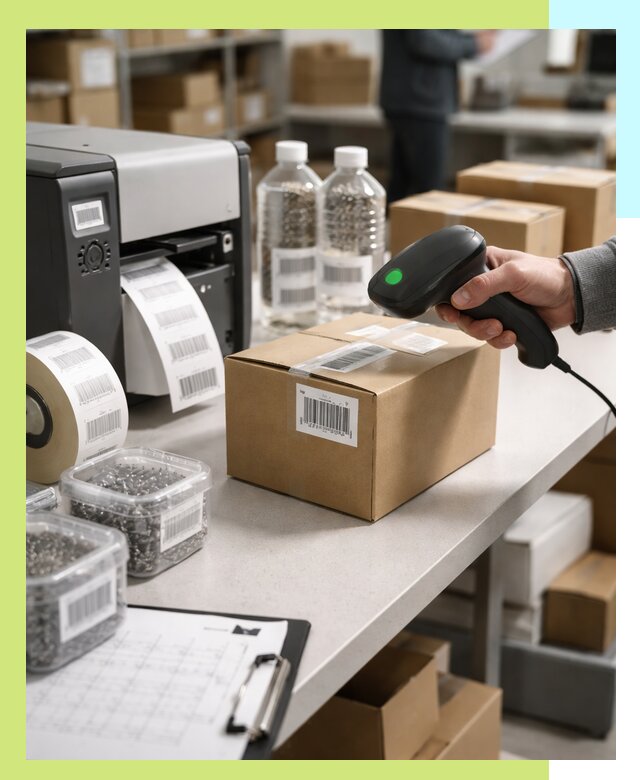 Штрихкодирование продукции и маркировка для продажи в Красногорске