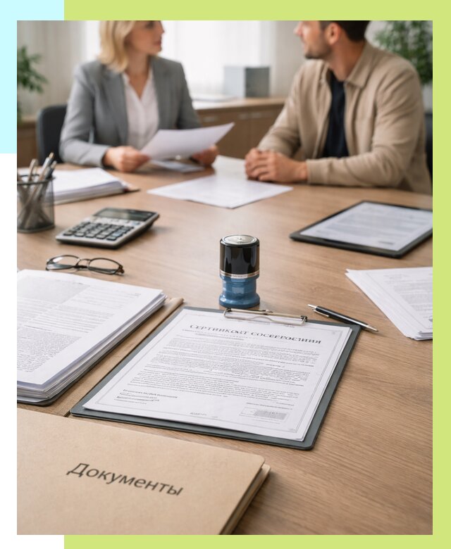 Сертификат соответствия на продукцию в Красногорске от 15242 р.|Алешин-Крр