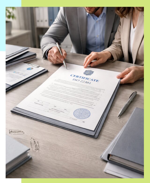 Сертификат ISO 22301 в Красногорске от 45725 р. | Алешин-Крр срочно