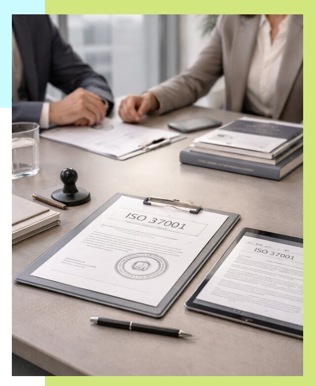 Сертификат ISO 37001 в Красногорске оформить от 121932 р. Алешин-Крр