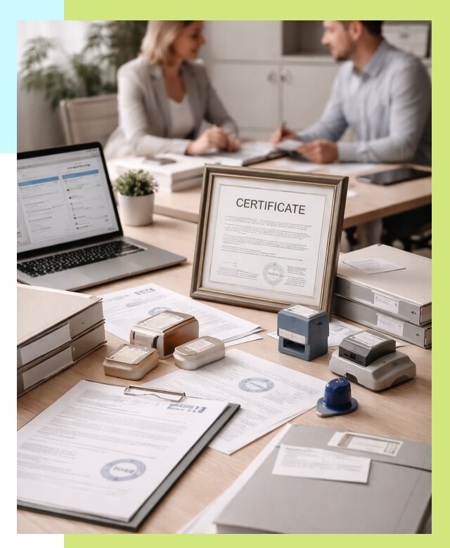 Сертификация компании в Красногорске от 45725 р. | Алешин-Крр — заказ